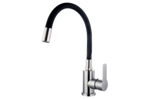 Смеситель д кухни одноруч. черный с гибким изливом A54101-7 (Fashun)  1