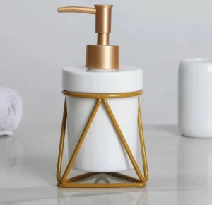 Дозатор для жидкого мыла Savanna Геометрика 4785325 золотой