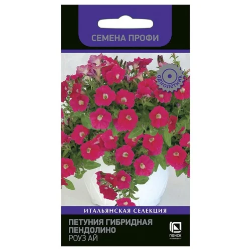 Петуния гибридная Пендолино Роуз Ай 5шт. (Поиск) R6406  1