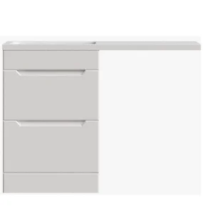 Тумба для ванны напольная Agata Палермо 60 Л AT60-196 с раковиной Марсал 120 левая