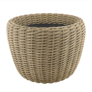 Кашпо д цветов иск. ротанг  Verda Line  20л бразильский орех Д2744  1