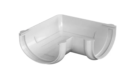 Угол желоба 90° ТН ОПТИМА D120 80мм белый 128155 кор-21шт