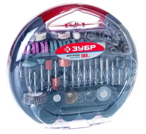 Набор мини-насадок для гравёра (180 предм.) ЗУБР 35900-H180  1