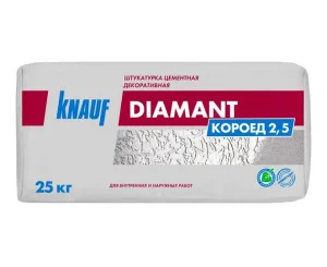 Штукатурка декоративная Диамант КОРОЕД 2,5 25кг KNAUF 1уп=48шт (516036)