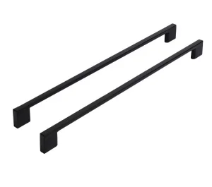 Ручка-скоба мебельная StahlBuro A302-320 BL матовый черный 2шт 16669