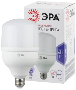 Лампа светодиодная промышленная Е27 40Вт 6500К 40W-6500-E27 Б0027006 Эра