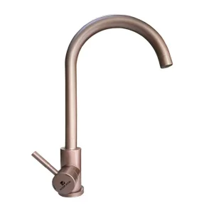Смеситель д кухни одноруч.  Marismas  с высоким изливом розовое золото 14412-GOTA (Gota Rocio)  1