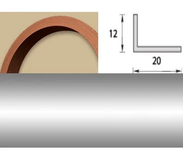 Угол арочный 20х12 2,7 м. Металлик Идеал 081  1 25