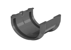 Соединитель желоба ТН ОПТИМА D120 80мм серый 128181 кор-45шт