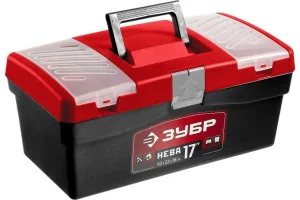ЗУБР  НЕВА-17, 420 х 220 х 180 мм, (17"), Пластиковый ящик для инструментов (38323-17)