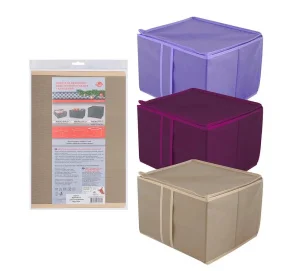 Кофр для хранения Мультидом 29х40х24см вещей и новогодних украшений МЗ70-74  1