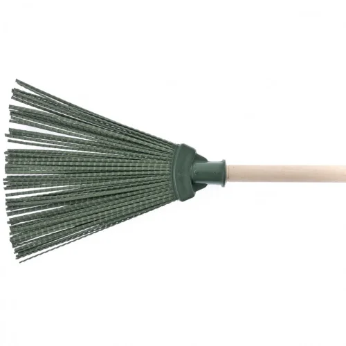 Метла полипропиленовая, 295х255х1490 мм, веерная, деревянный черенок  Сибртех 63227  1 20