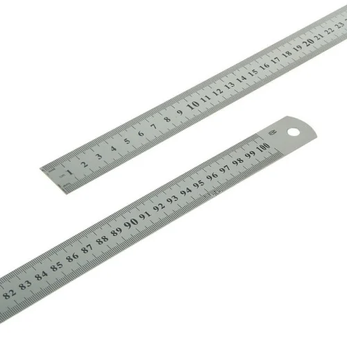 Линейка 1000мм нерж. сталь двусторонняя и двуметрическая шкалы РемоКолор 15-6-100  1