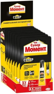 Клей "Момент" Супер Универсальный 3г (шоу-бокс) 874565 (Хенкель) Клей "Момент" Супер Универсальный 3г (шоу-бокс) 874565 (Хенкель)