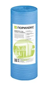 Подложка Порилекс НПЭ 2х1000х50 голубой (50м²)