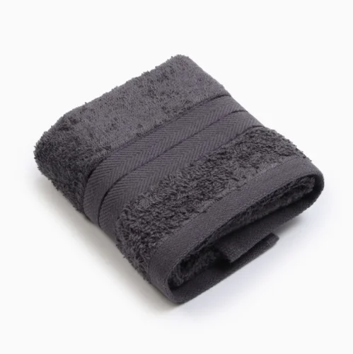 Полотенце махровое Love Life  Basic  30х50см темно-серый 100% хлопок 450г м2 10364597  1