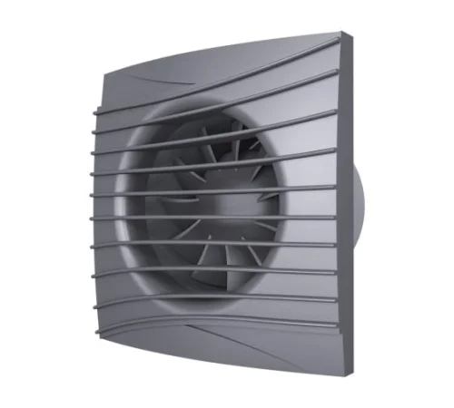 Вентилятор осевой вытяжной D100мм Silent 4C dark gray metal серый матов (Era)  16