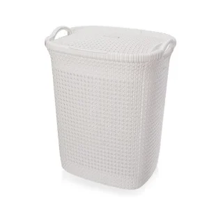 Корзина д белья пласт 37л  Paola  с ручками 467 (Эльфпласт)  1