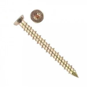 Шуруп по бетону, шлиц Torx, жёлтый цинк 7,5х 72 уп. - 4 шт. SteelRex