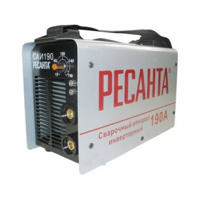 Сварочный инвертор Ресанта САИ-190 140-260В, 10-190А, ПВ 190А 70%, 1,6-5мм, 4.7кг, 5.5кВт  1