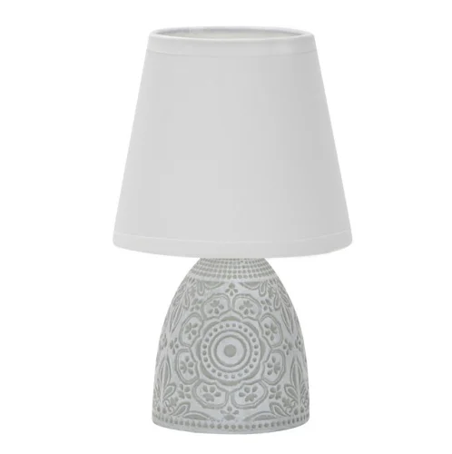 Светильник настольный UML-B301 E14 LIGHT GREY декоративный под лампу Е14, 40W. Механический выключат