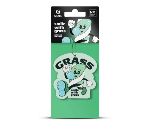 Ароматизатор воздуха Grass  Смайл  мятная жвачка ST-1469  1