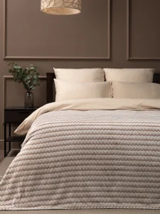 Плед фланель бежевый TF FNAC BE-GY3 006 2022 NC 200х220см 92573 (Texrepublic)  1