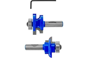 Набор фрез по дереву для вагонки 2шт.хвост. - 8мм, D-50.8мм 34,9мм,H-28.6мм, B-17.4мм 9,45мм VertexT