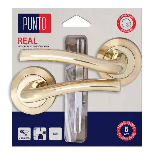 Комплект ручек PUNTO LM A R.TLK52.REAL HD SG GP-4 мат.золото золото  7