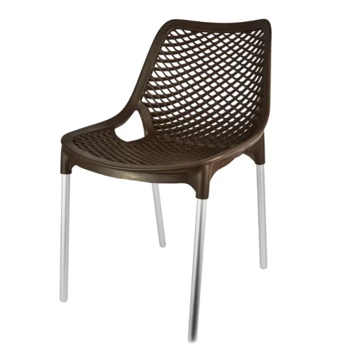 Стул пластиковый 45х60х77,5см коричневый Эврика М6333 (А)  1