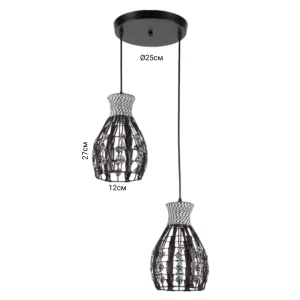 Люстра 1267/2 BK+BR *1/4