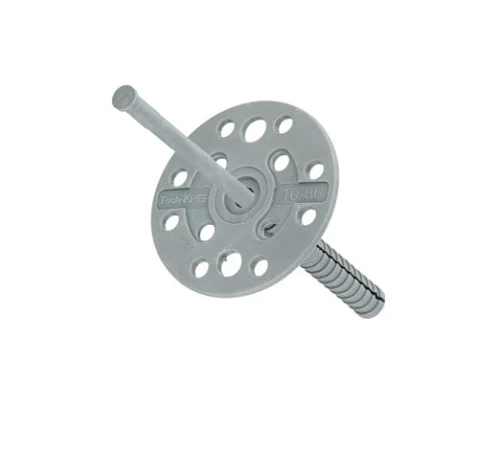 Дюбель для теплоизоляции 10 80 пластиковый гвоздь Tech-KREP шт  10 1000