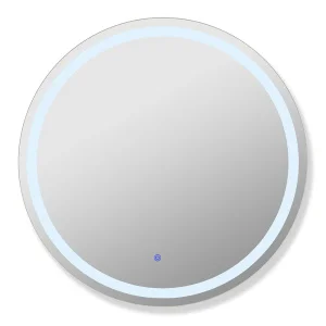 Зеркало настенное с LED- подсветкой D-70см с гравировкой 7075-Zm1 (Мансарда)  1