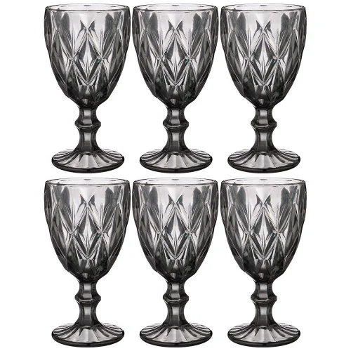 Набор бокалов для вина Lefard  Muza Color  Ромбо 6шт 320мл 17см 781-121  1 4