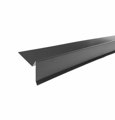 Планка торцевая полиэстер RAL 7024 темно-серая, 2м 619963