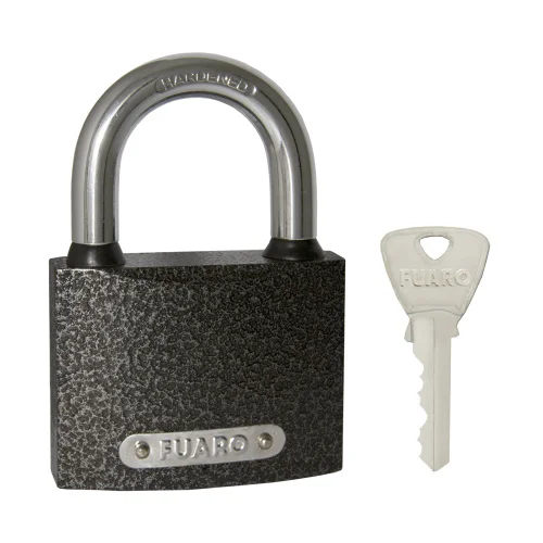 Замок навесной Fuaro PL-UNI-0163 (PL-01-63) 3key англ.  блистер