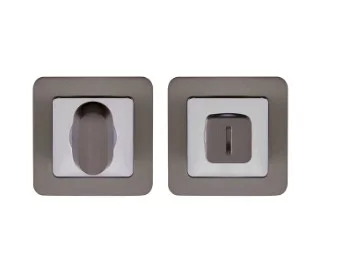 Сантехническая завертка к ручкам PUNTO BK6 графит хром QR GR CP-23  4