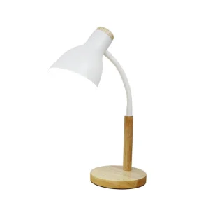 Настольная лампа ученическая 32010 WHITE+WOOD ЭкономСвет