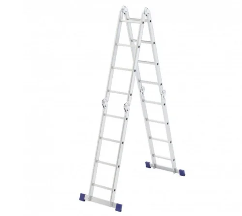 Лестница 4 ступени 4 секций алюминиевая Сибртех 97882  1