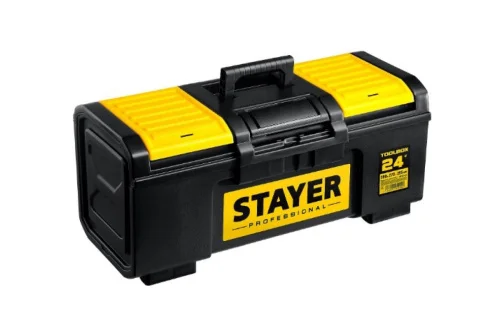 Ящик для инструмента пластиковый с пласт. замком 590х270х255мм Stayer Toolbox-24 Professional 38167-