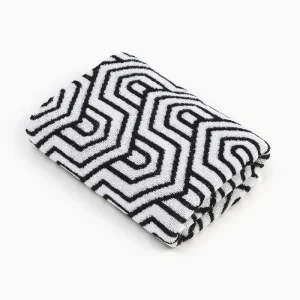 Полотенце махровое Этель  Ornament  чёрный, 50х90 см, 100% хлопок, 420 гр м2 9472221  1