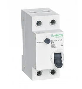 Выключатель автоматический дифференциального тока 2п (1P+N) C 16А 30мА тип AC 4.5кА City9 Set 230В C9D34616 Systeme Electric