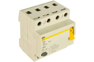 Устройство защитного отключения (УЗО) 4п 32А 30мА тип AC ВД1-63 MDV10-4-032-030 IEK