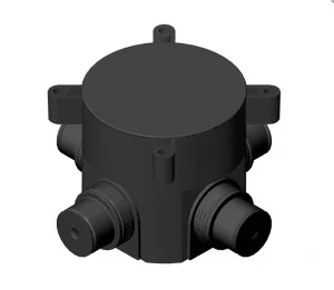 Коробка установочная СП 75х70мм д монолит.стр-ва с крышкой 4 вывода IP44 КУ1301-И (Hegel)  1