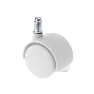 Опора колесная 50мм с болтом М8 со стопором белая М0691ф *10