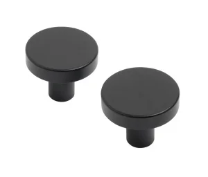 Ручка-кнопка мебельная StahlBuro AP2401 BL 2шт 16791 черный матовый