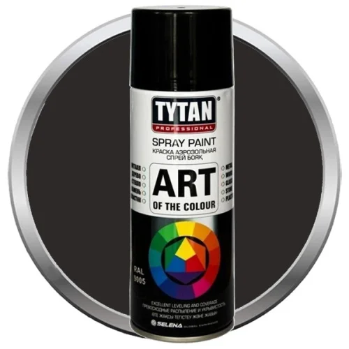 Краска аэрозольная Tytan Professional Art of the colour 400мл черная глянец 9005 (93809)  1 12 (-40)