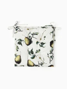 Подушка на стул "Этель" Груши 42×42см белая 100% хлопок 5376604 *1