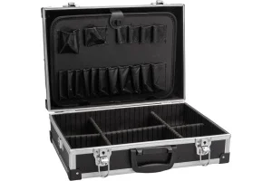 Ящик для инструмента алюминиевый с мет. замком 430x310x130мм переставные перегородки Fit 65630 *1