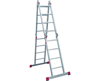 Лестница-трансформер 4 ступени 4 секции ширина 400мм алюминиевая Новая Высота NV 3320 3320404